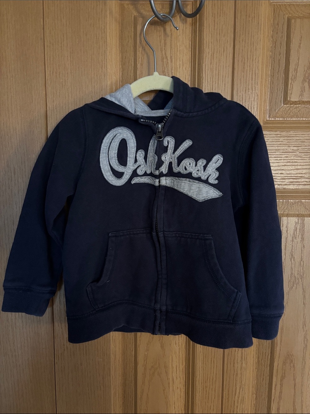 OshKosh B'gosh Navy Hoodie with Light Gray Logo